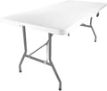 Folding Heavy Duty Plastic Table White 6ft M407612
