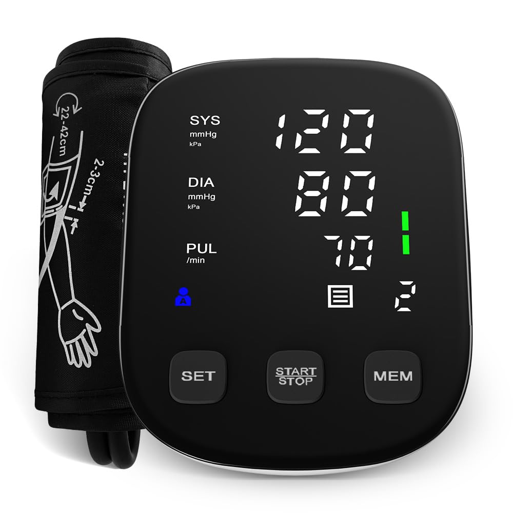 Upper Arm Blood Pressure Monitor with 22-42cm Cuff M257321