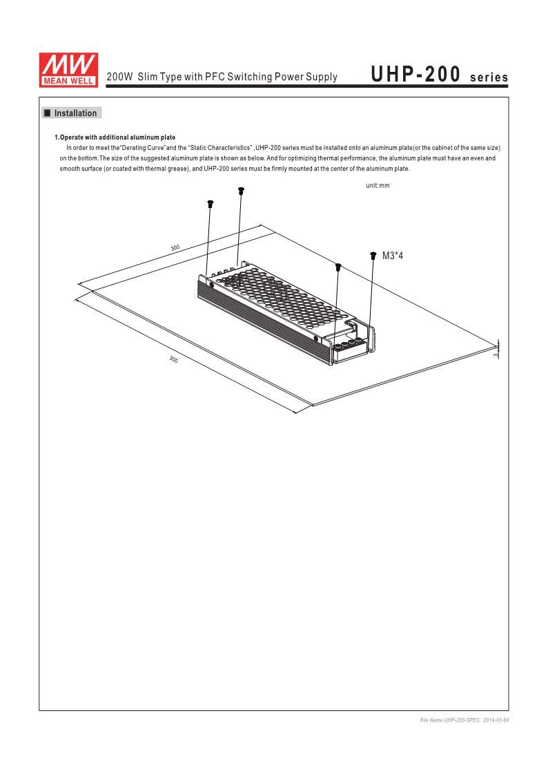 12V 17A 200W LED Power Supply J3977