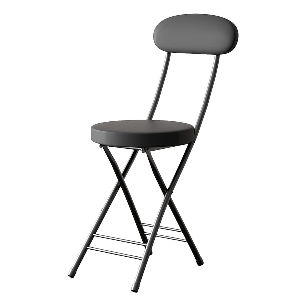 Black 18in PU Padded Foldable Counter Height Stool P546