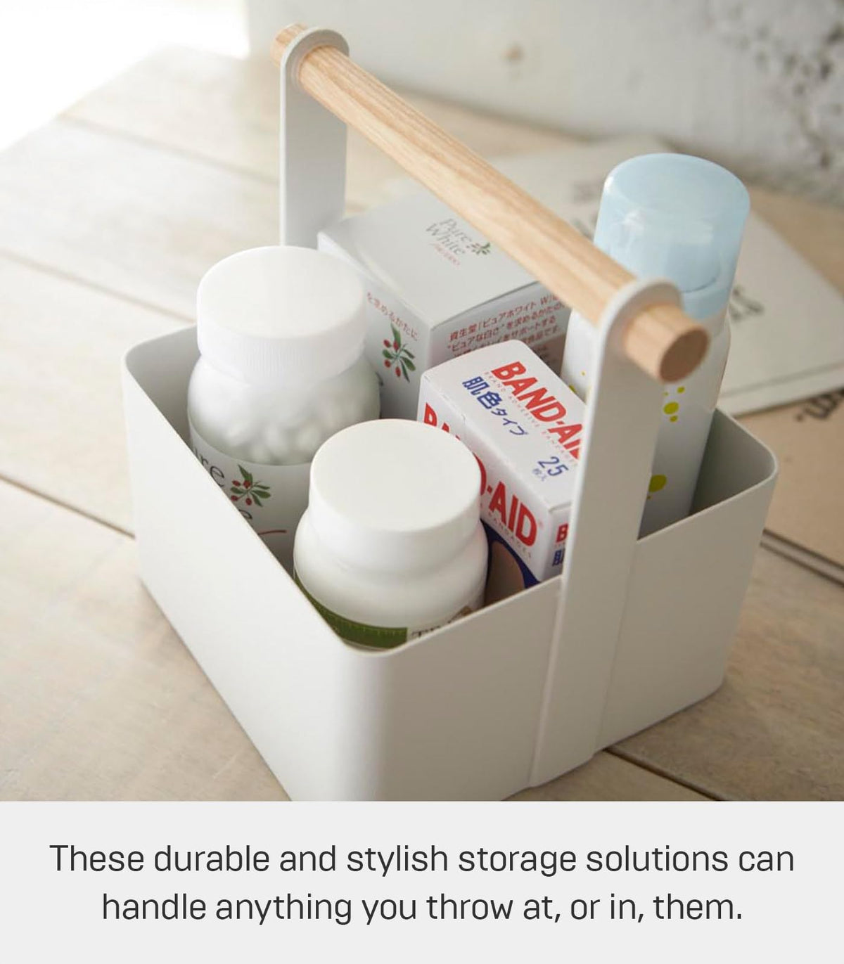 Small Steel Wood Storage Basket S4550