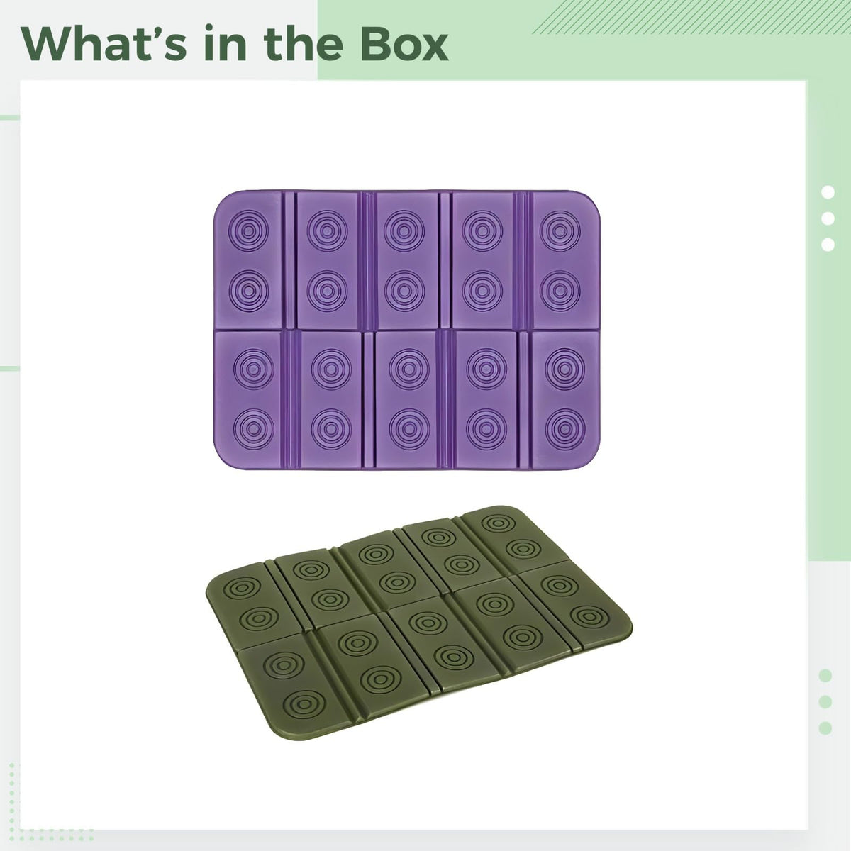 2 Pcs Waterproof Folding Foam Mats L129