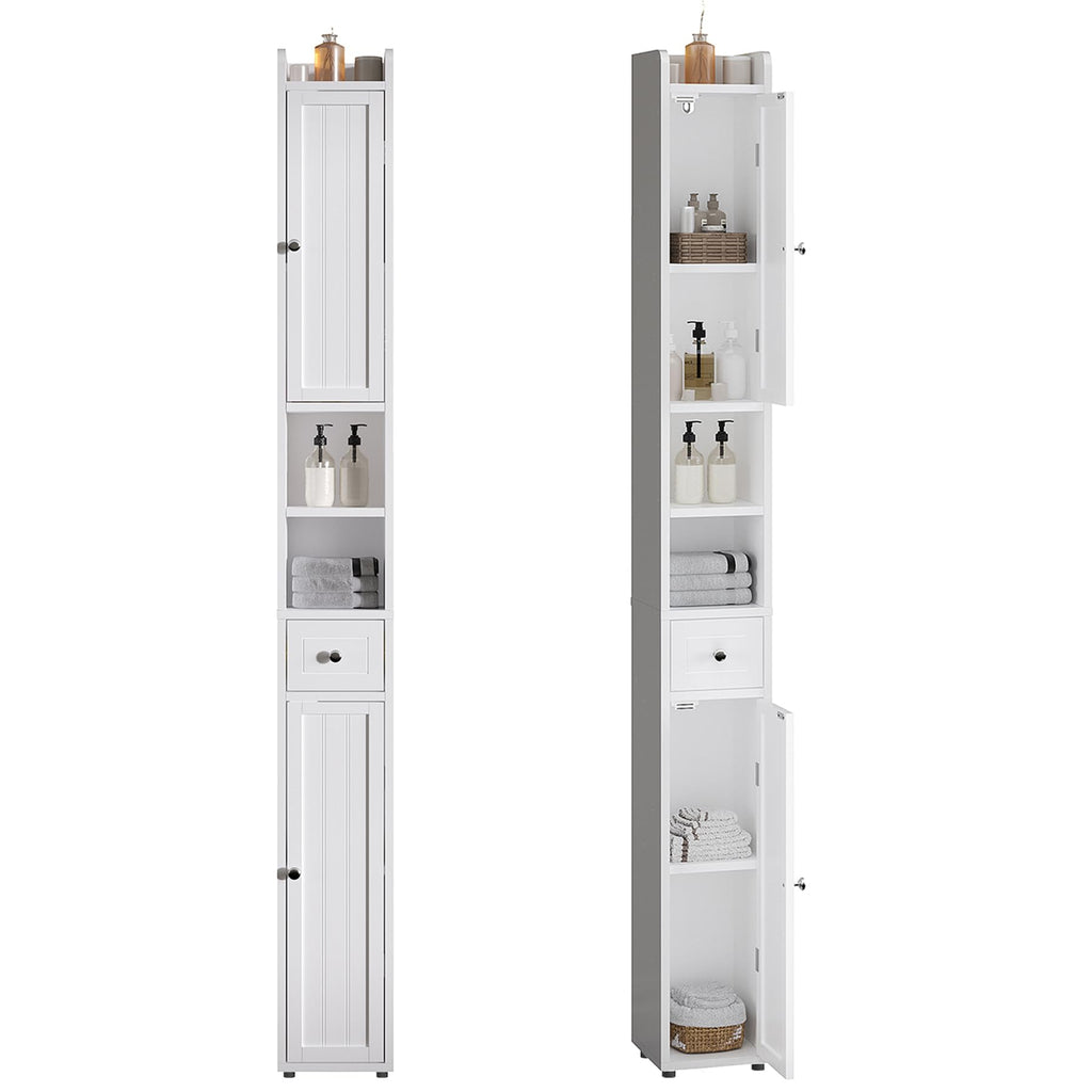 Narrow Bathroom Storage Cabinet with Drawer Y2908