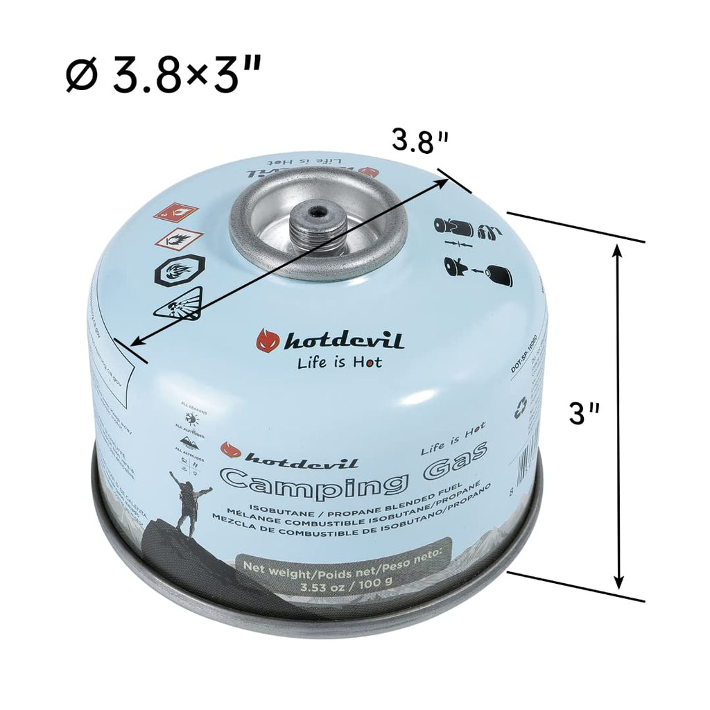 Isobutane Propane Butane Camping Fuel Canister 100 Gram G652308