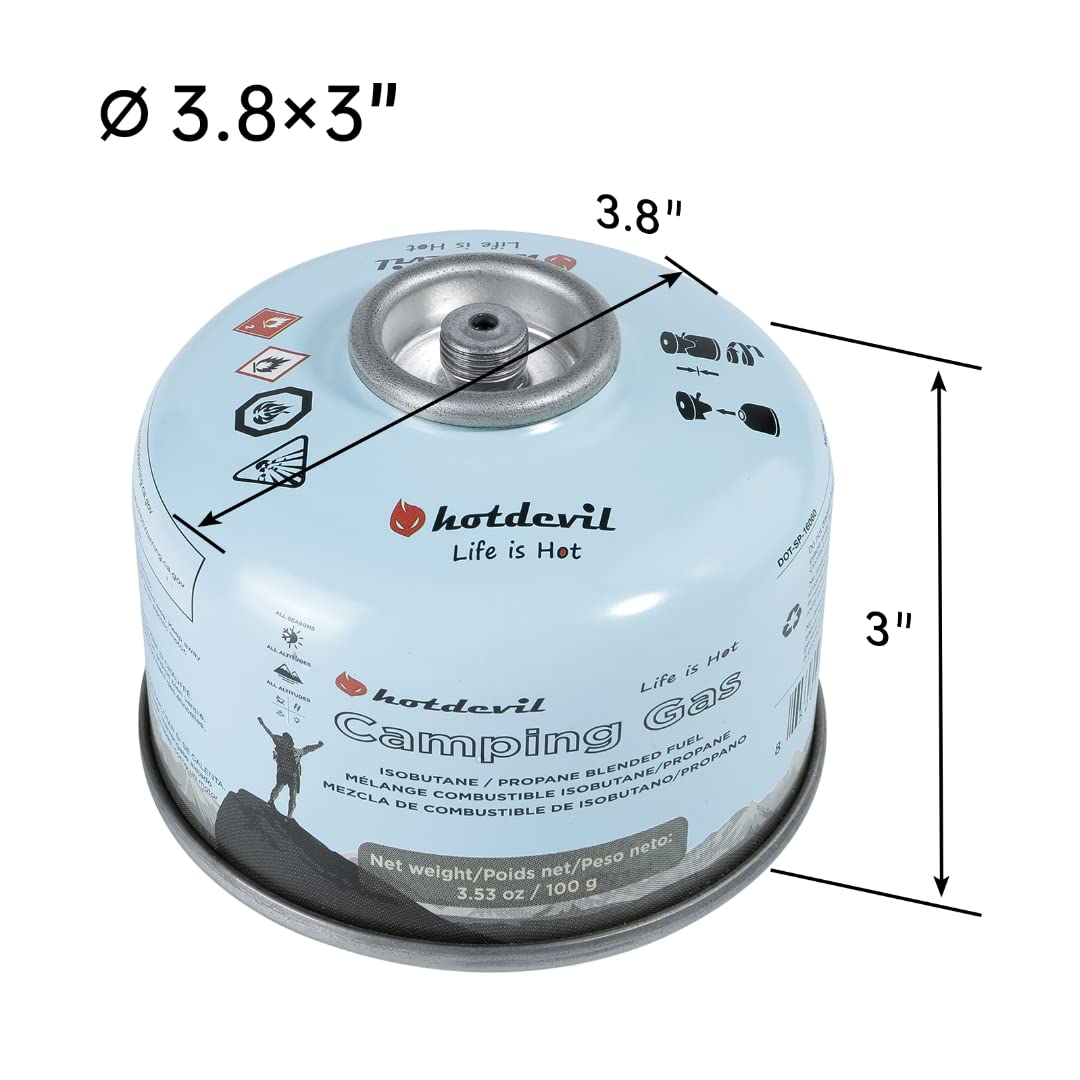Isobutane Propane Butane Camping Fuel Canister 100 Gram G652308