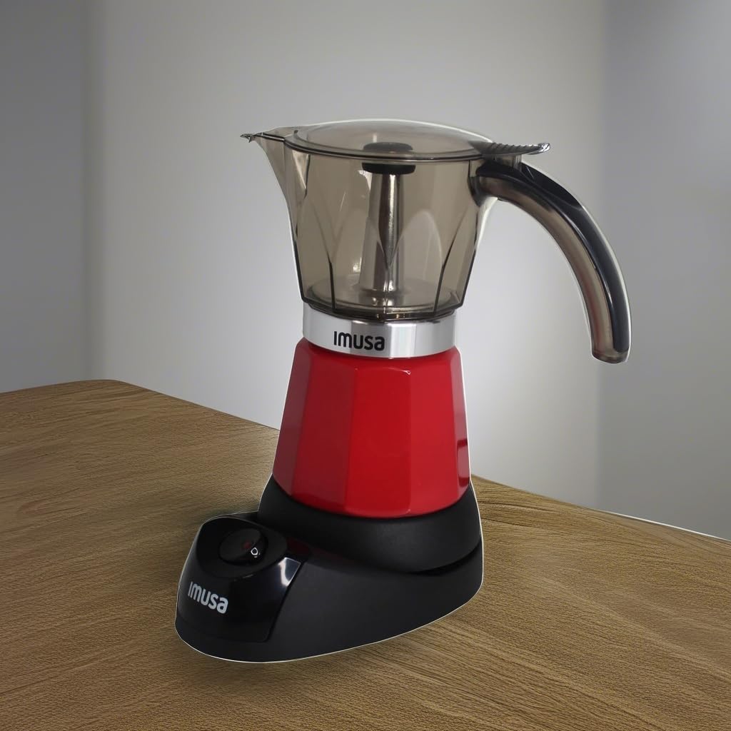 Red Electric Espresso Coffee Maker X7018