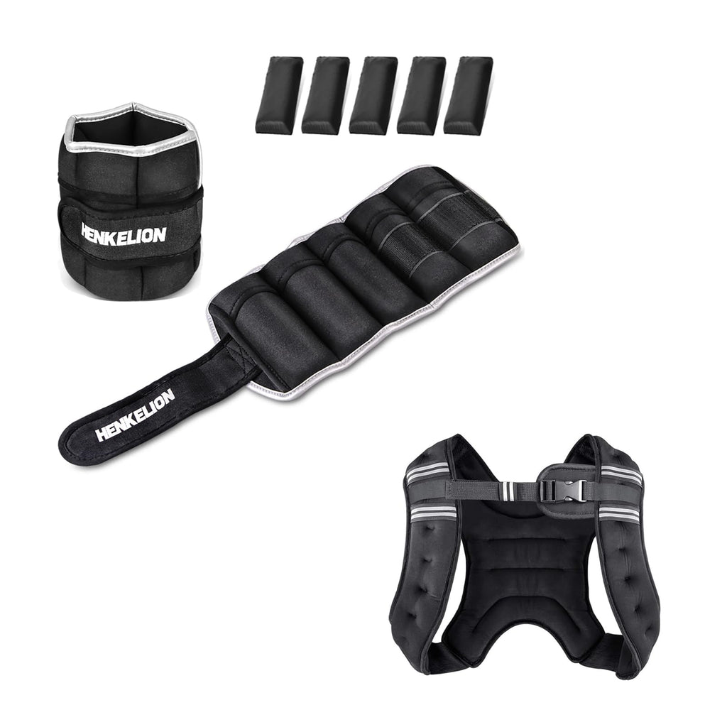 1 Pair 5Lbs Adjustable Ankle Weights D147070