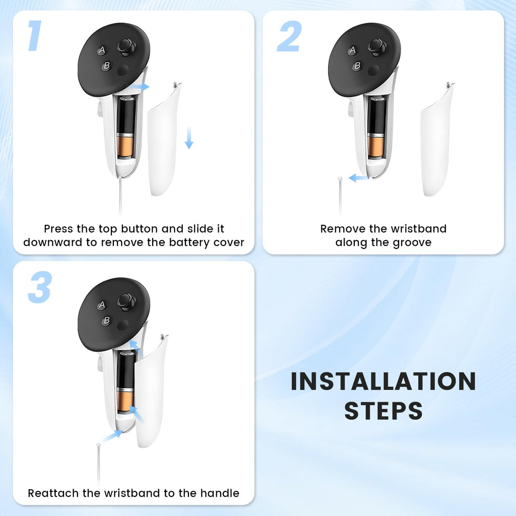Replacement Wrist Straps for Oculus Quest 3 Controller N74691