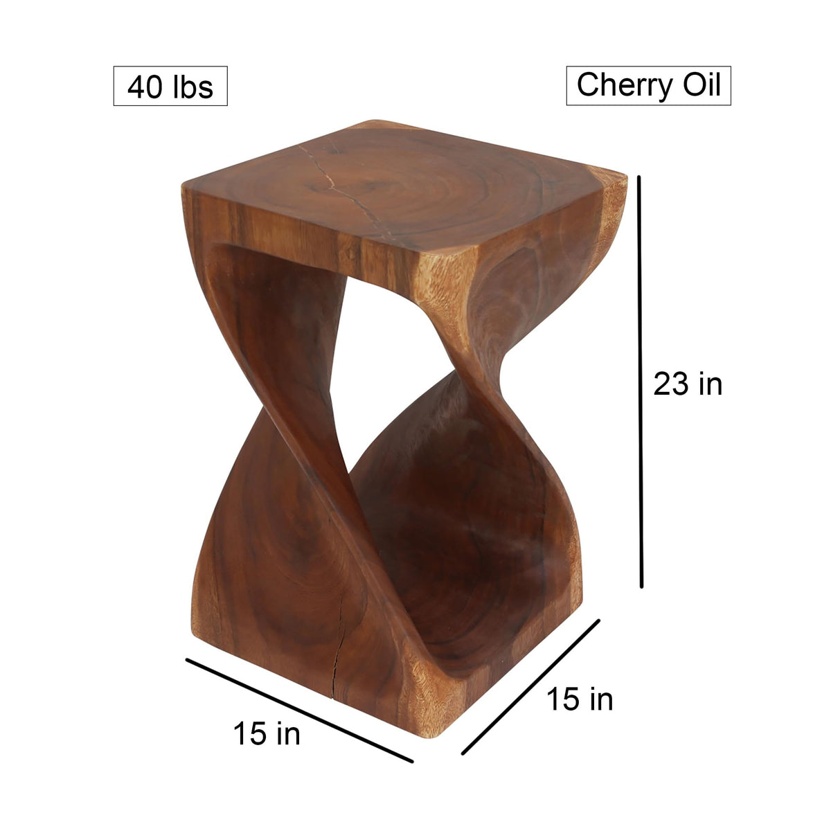Cherry Side Table 15x15x23 in Q5423