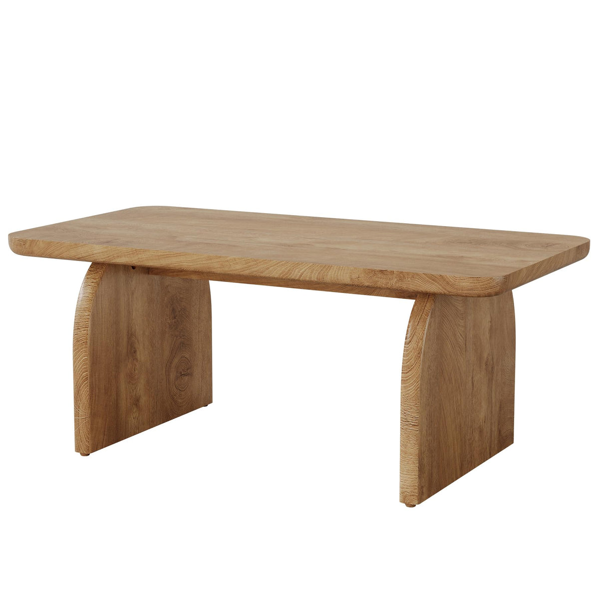 47-Inch Natural Brown Wood Coffee Table O55945