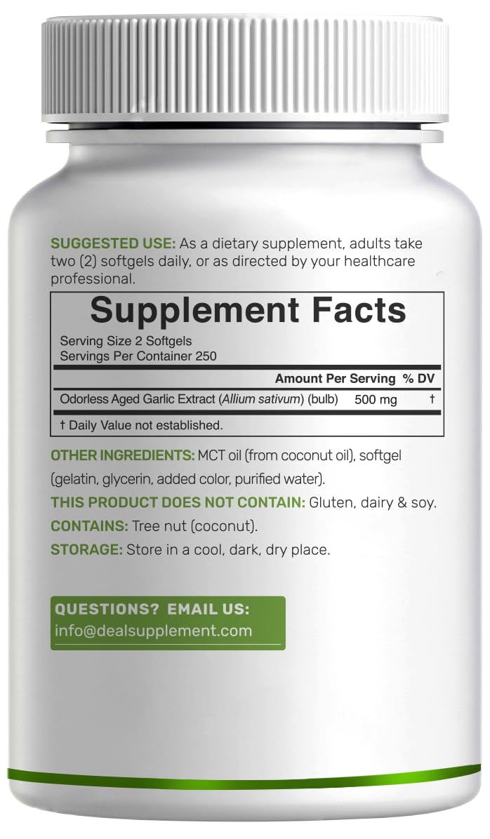 Aged Garlic Extract 500 Softgels X82698