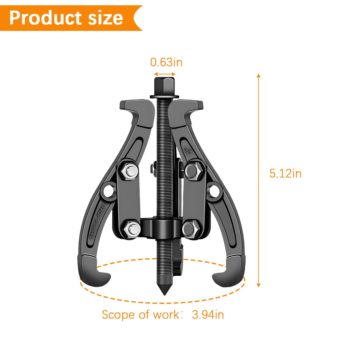 6 Inch Inner Bearing Puller with Reversible Jaws X8552