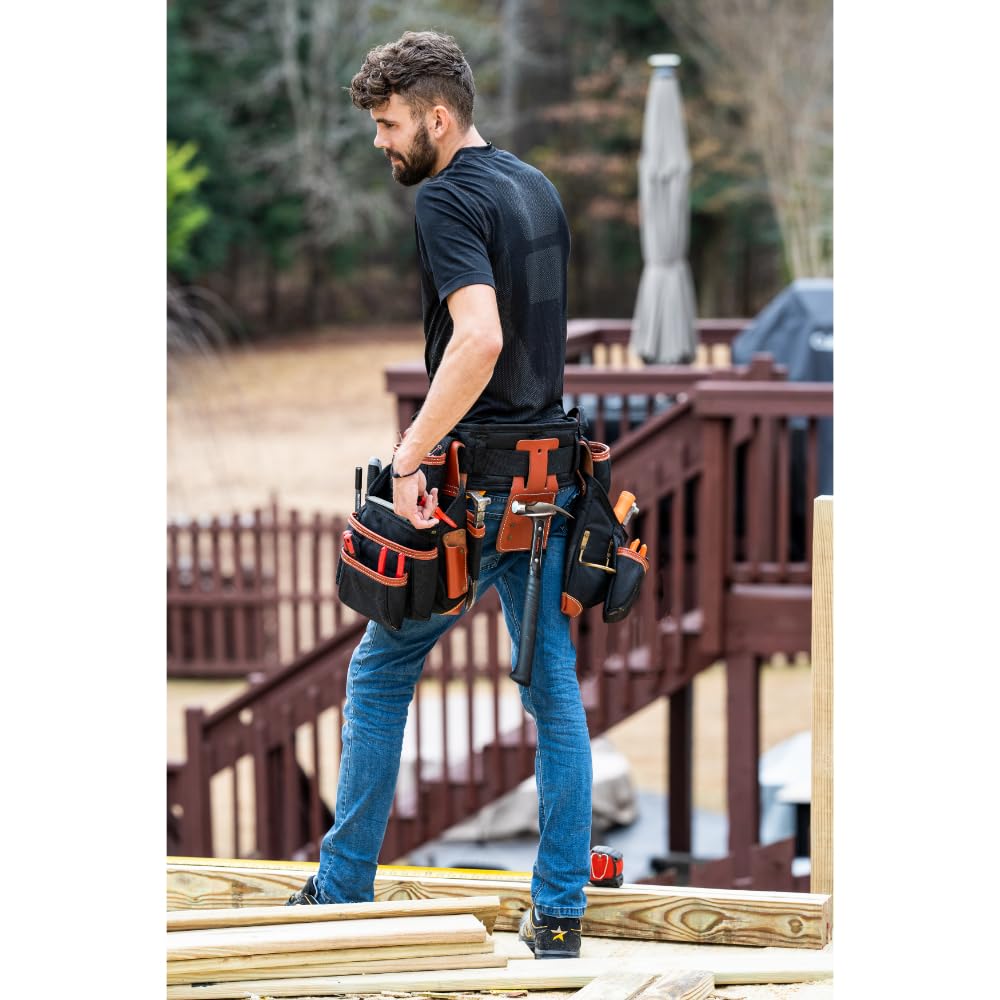 Black Brown 4 Piece Tool Belt P3387