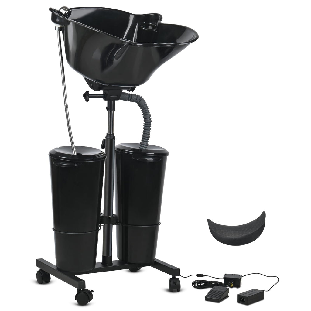 Portable Height Adjustable Shampoo Bowl with Electric Pump P1212