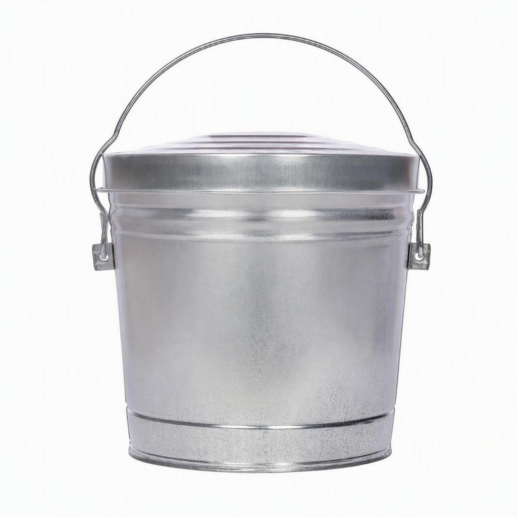 6 Gallon Galvanized Storage Can with Lid Q988484