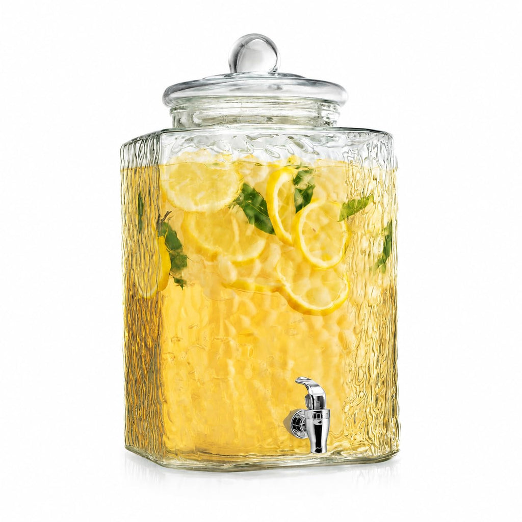 5 Gallon Glass Beverage Dispenser with Spigot M9341