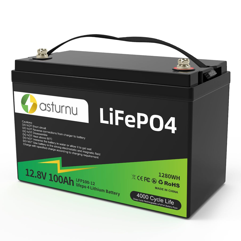 12V 100Ah LiFePO4 Lithium Battery, Group 31 T860