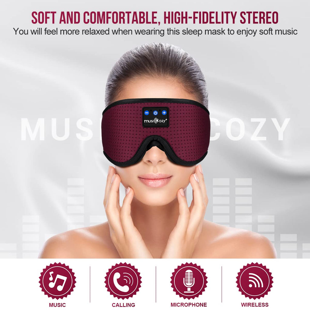 3D Bluetooth Sleep Mask Headphones Pack of 2 P424