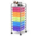 10 Drawer Rolling Storage Cart Organizer R5455