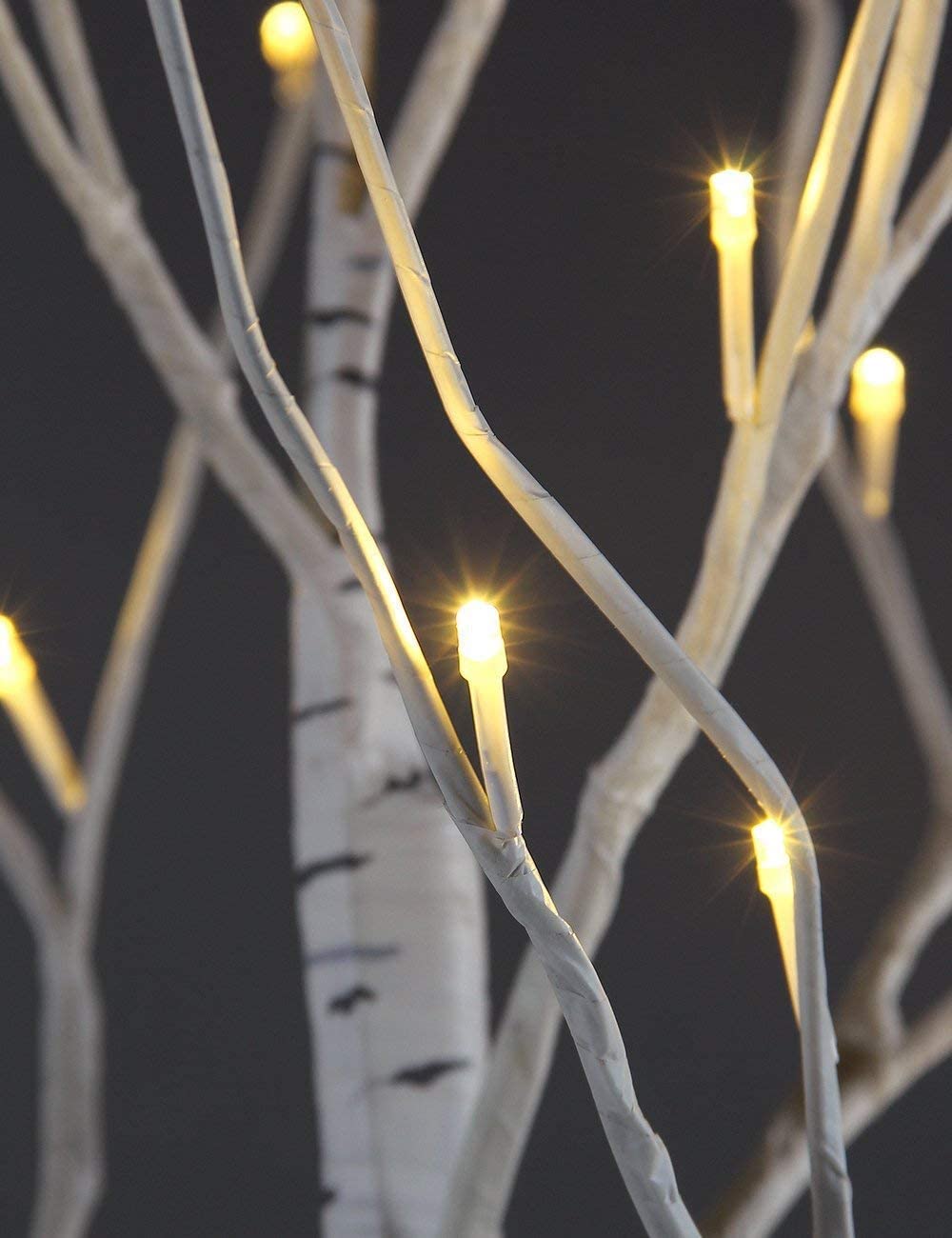 LED Birch Tree Light Set 4ft 6ft 8ft Warm White 3-Pack B242
