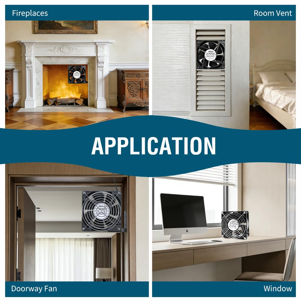 120mm x 38mm AC Muffin Fan with Variable Speed Controller A190