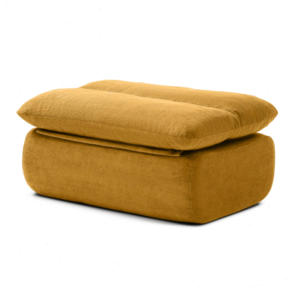Yellow Memory Foam Bean Bag Chair with Ottoman E807