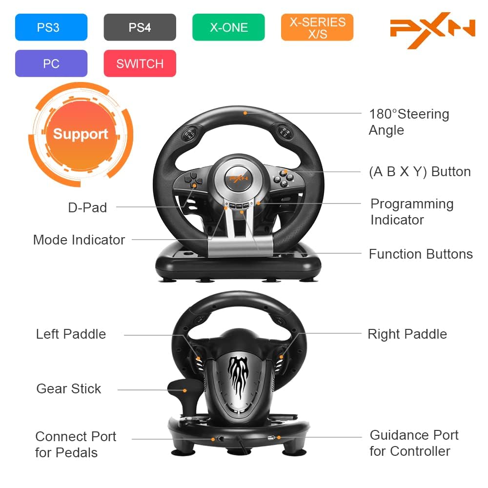 Racing Wheel with Pedals U74973