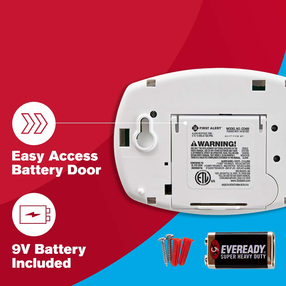 Battery Carbon Monoxide Alarm R511489