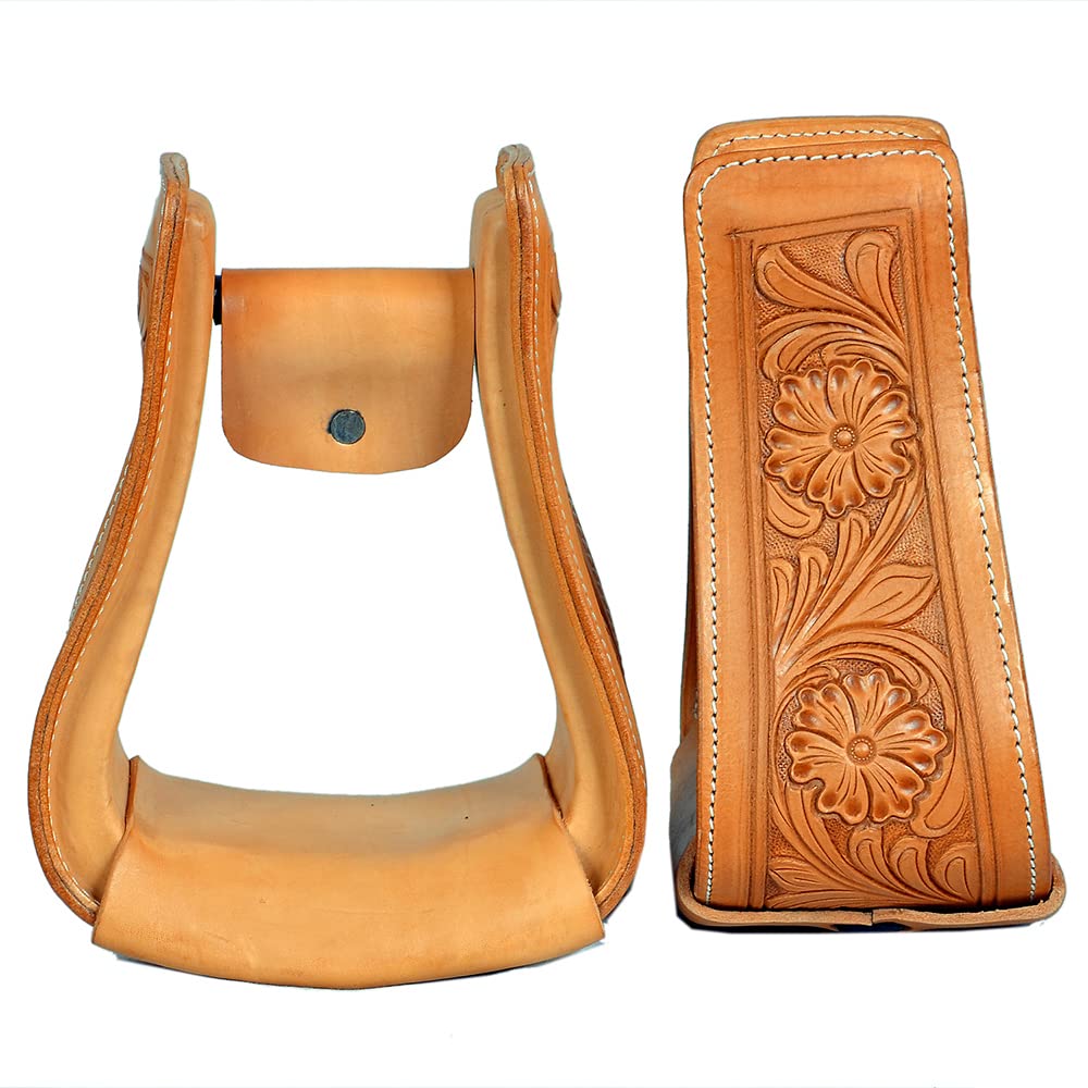 Tan Western Saddle Stirrup Leather Q6297