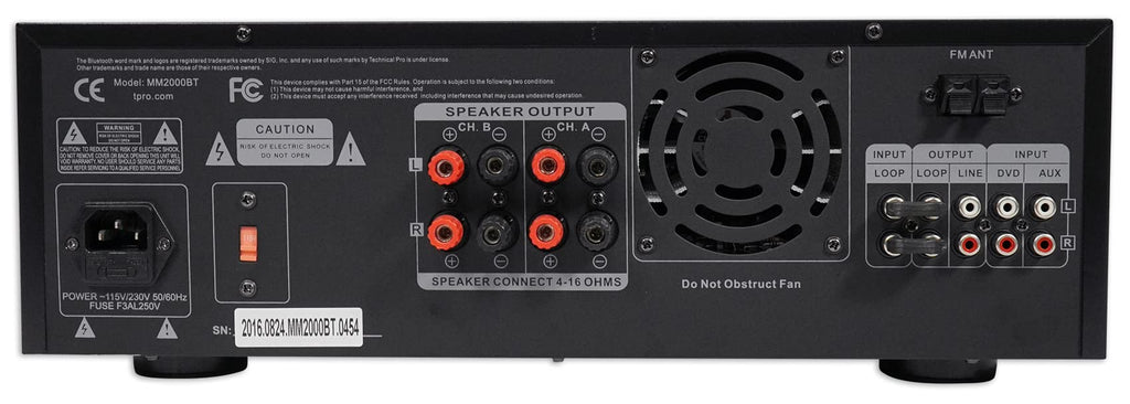 12" PA Speaker Pair Karaoke Bundle with Amp L294499