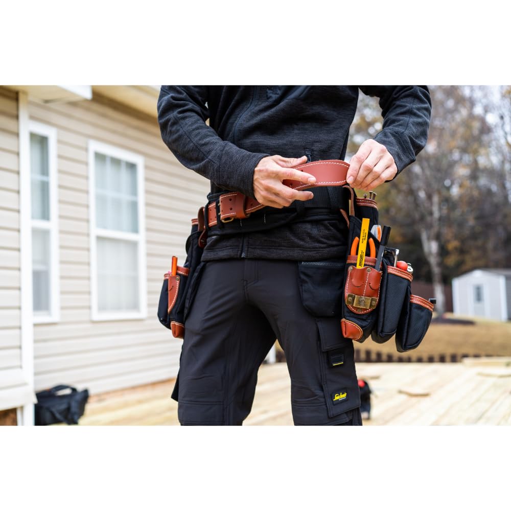 Black Brown 4 Piece Tool Belt P3387