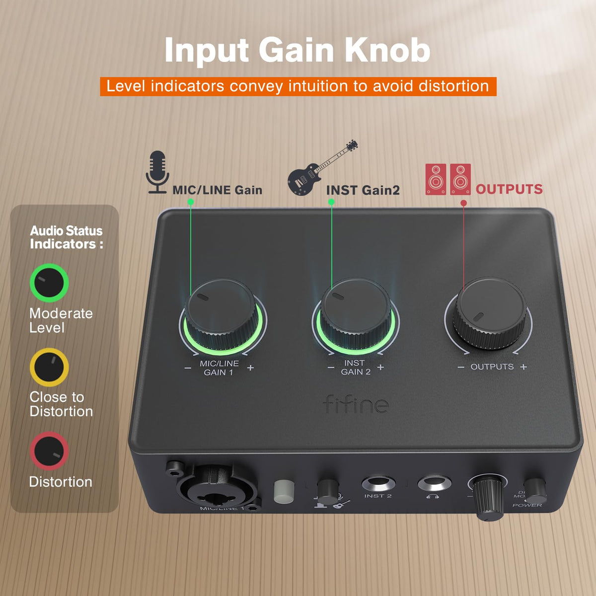 PC Audio Mixer with XLR, Monitor, 48V Phantom Power K952649