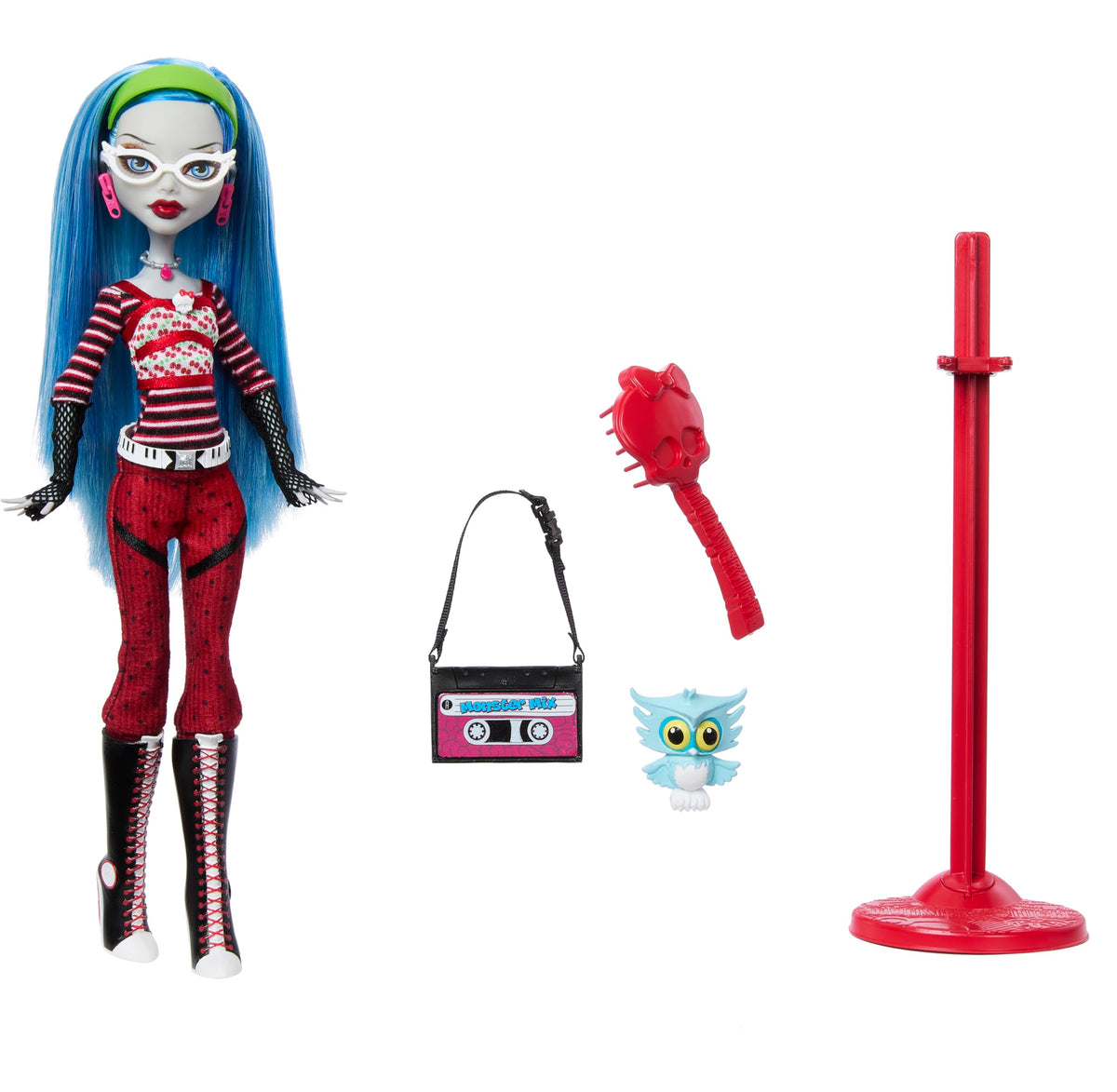 Collectible Doll with Doll Stand, Diary & Pet Owl L270689
