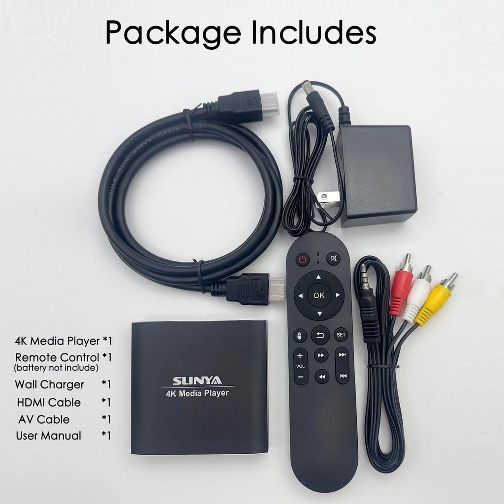 4K Ultra HD Digital Media Player with Remote Control G2368