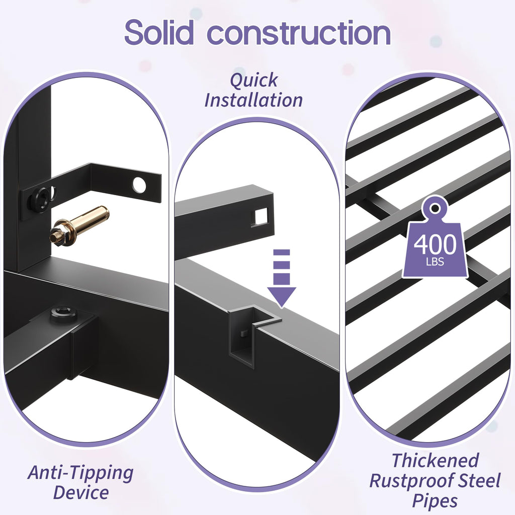 Twin Size Low Loft Bed with Storage Y653