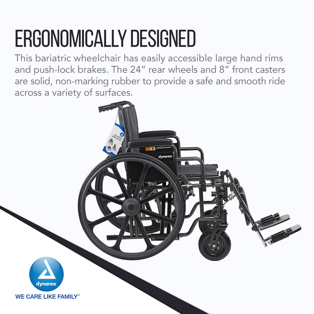 Heavy Duty Wheelchair with Detachable Desk Arms C597666