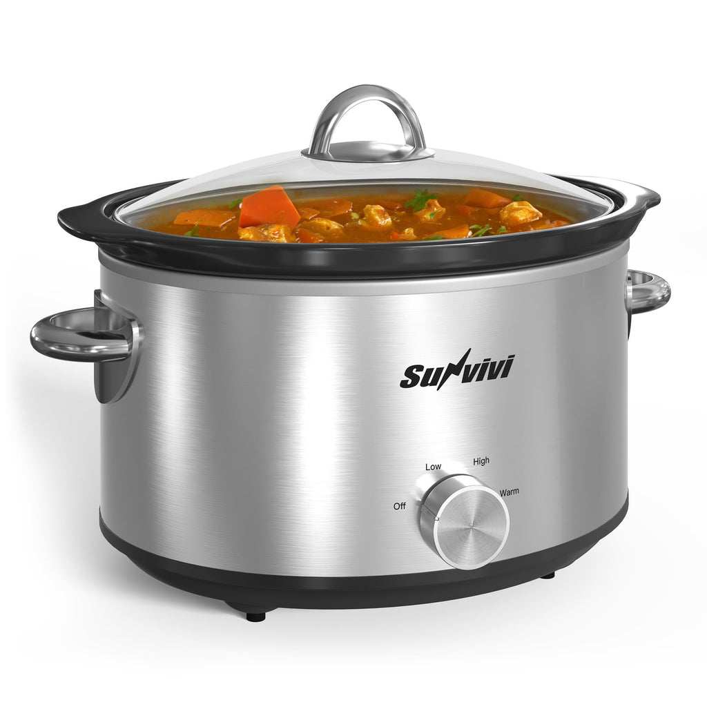 Small 4QT Slow Cooker with Ceramic Pot G406653