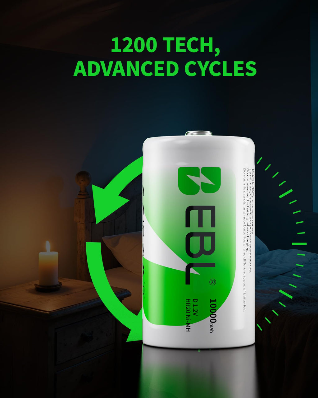 AA AAA C D Rechargeable Battery Charger with 8 PCS Batteries O78134