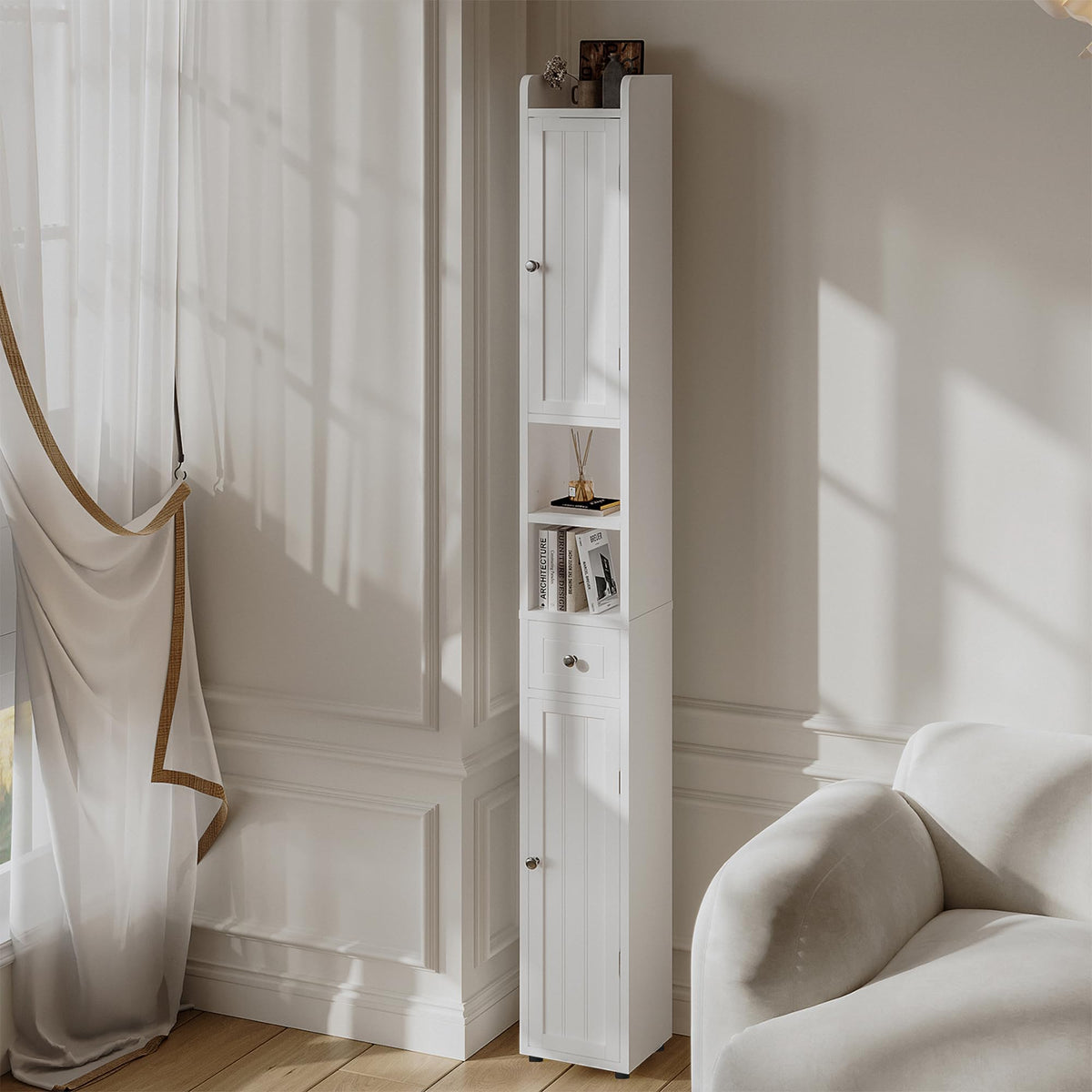 Narrow Bathroom Storage Cabinet with Drawer Y2908