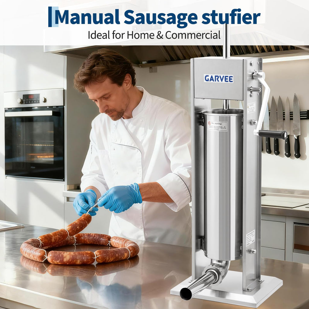 7 L 2-Speed Vertical Sausage Stuffer O956