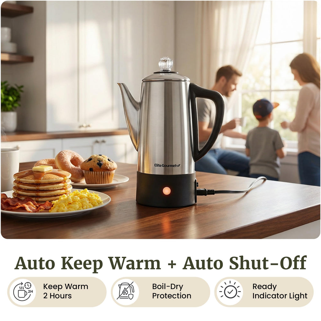 6-Cup Electric Coffee Percolator E106144