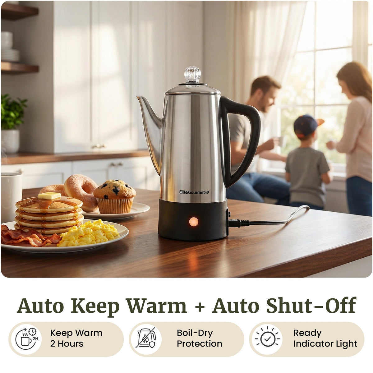 6-Cup Electric Coffee Percolator E106144