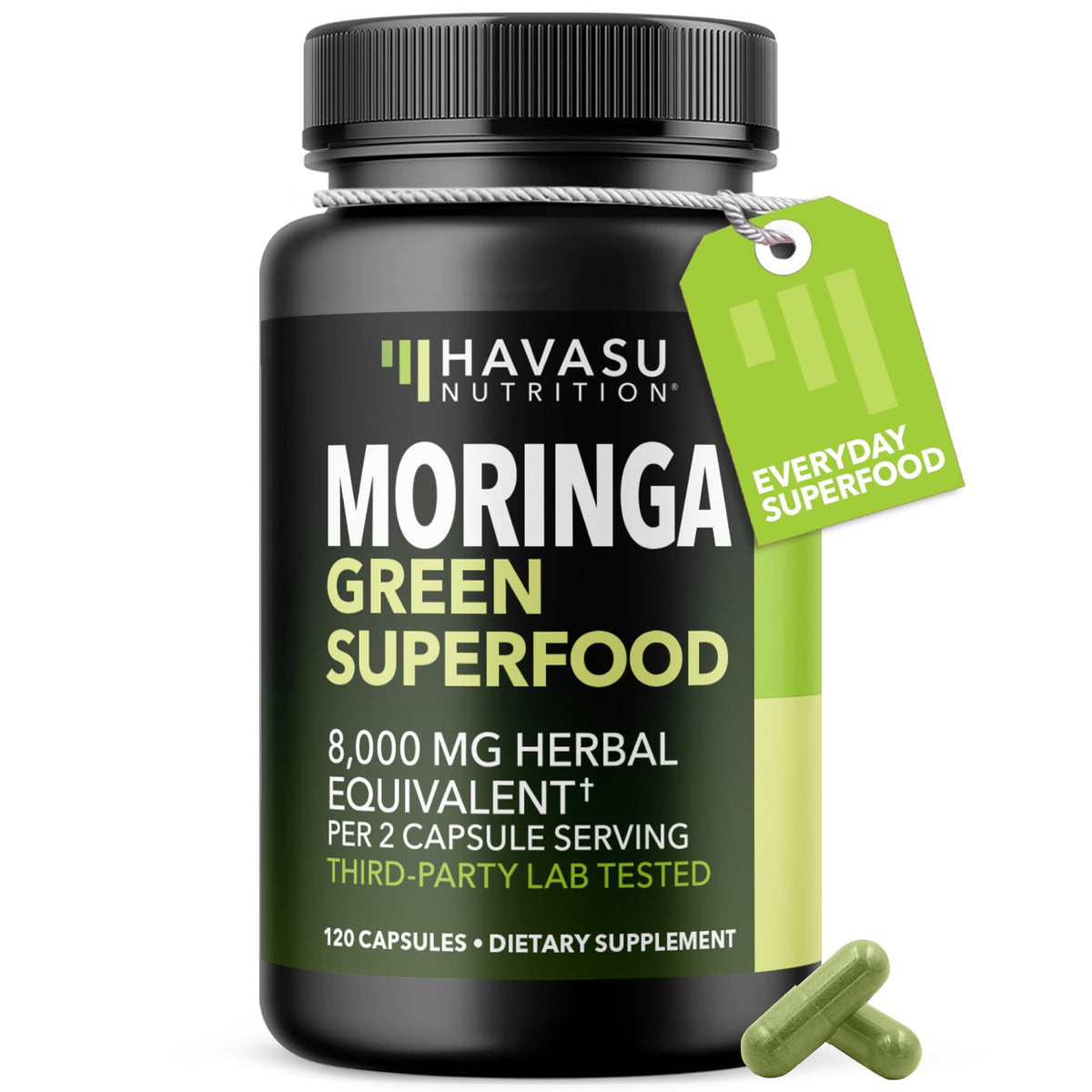 Moringa Capsules 800mg 120 Count W1309