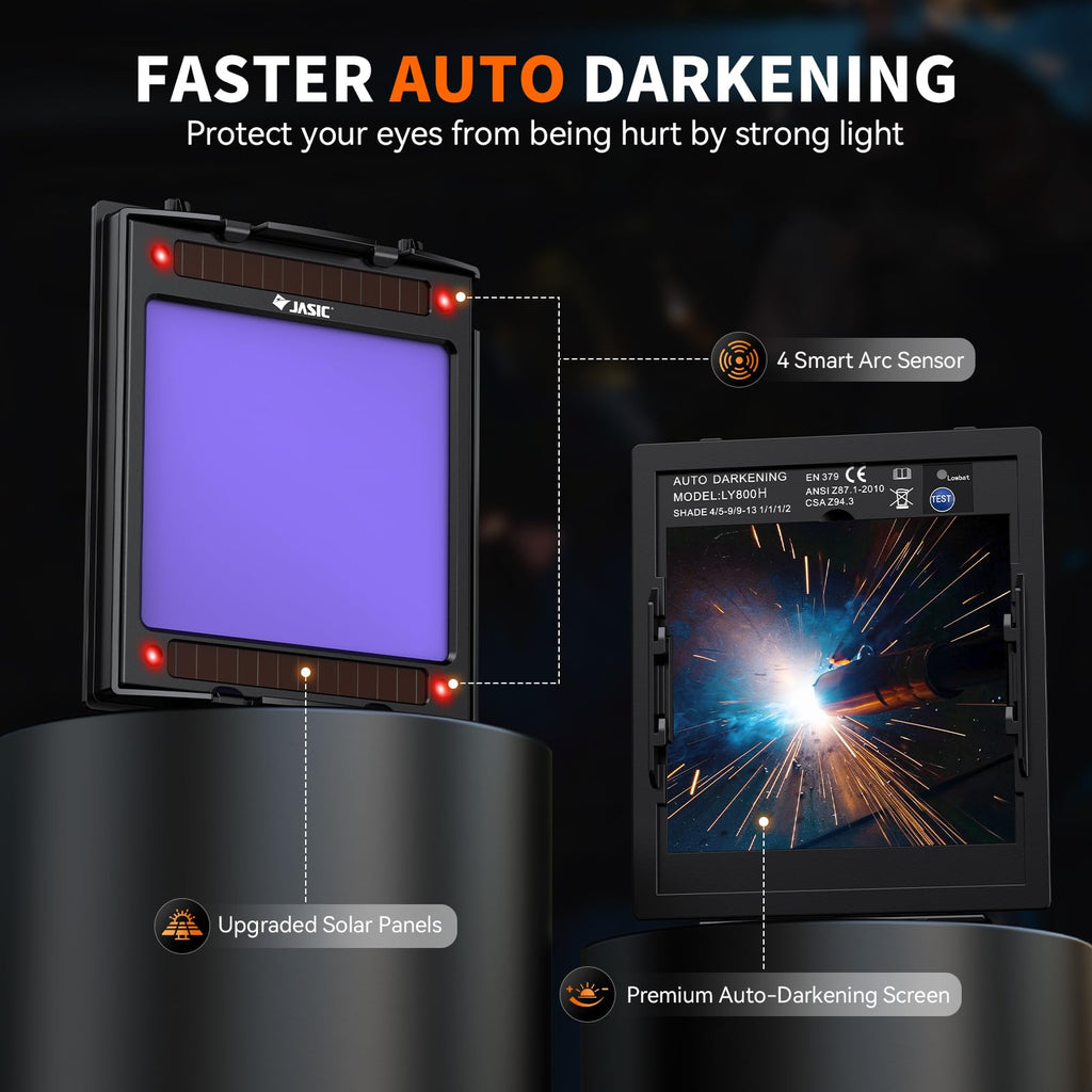 Auto Darkening Welding Helmet with Light Y734