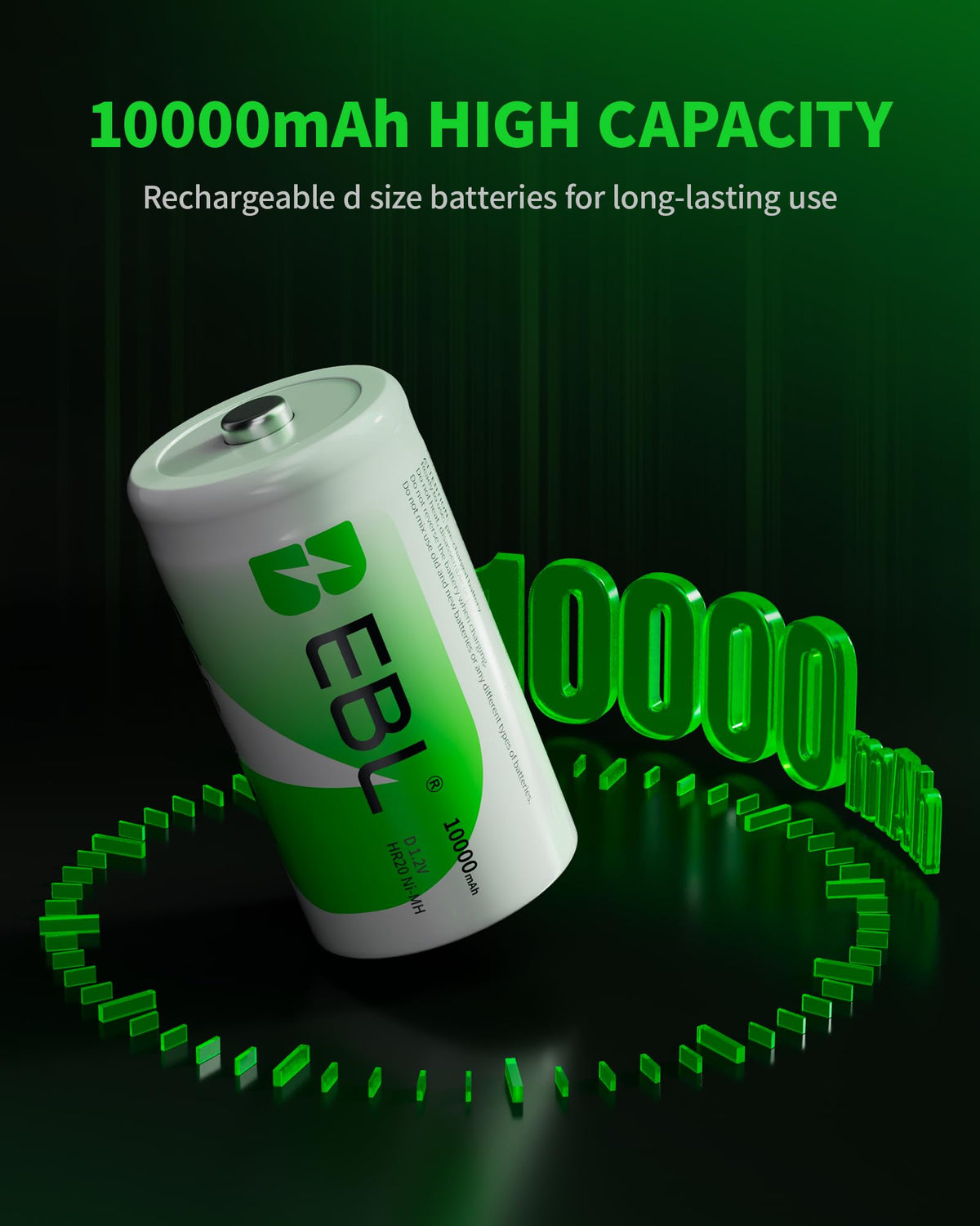 AA AAA C D Rechargeable Battery Charger with 8 PCS Batteries O78134