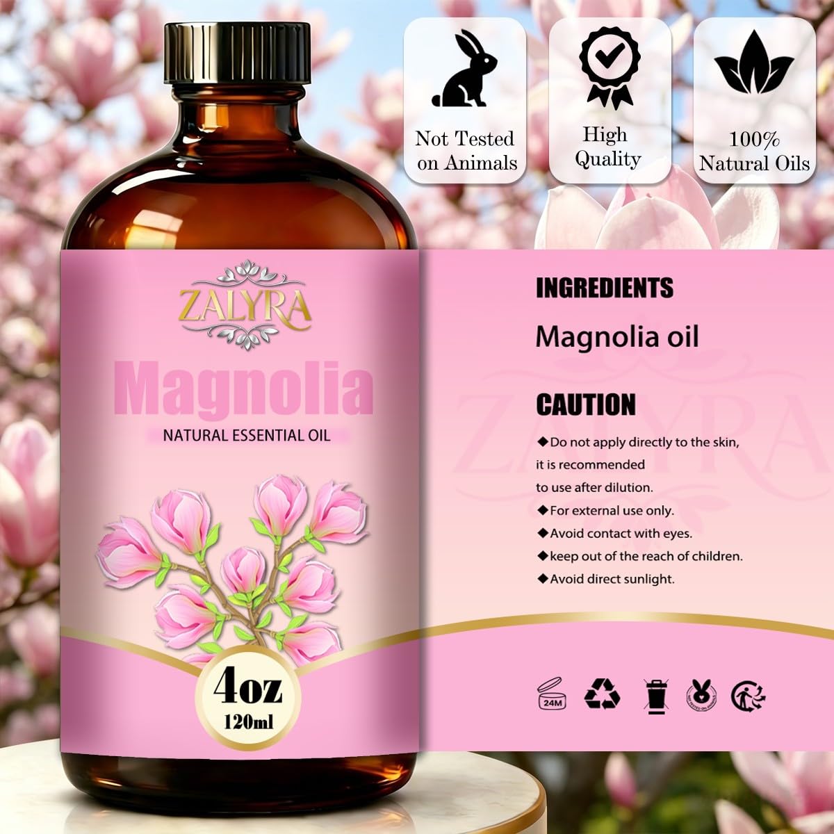 Lavender&Magnolia Essential Oil 4 Fl Oz+0.33 Fl Oz B6606