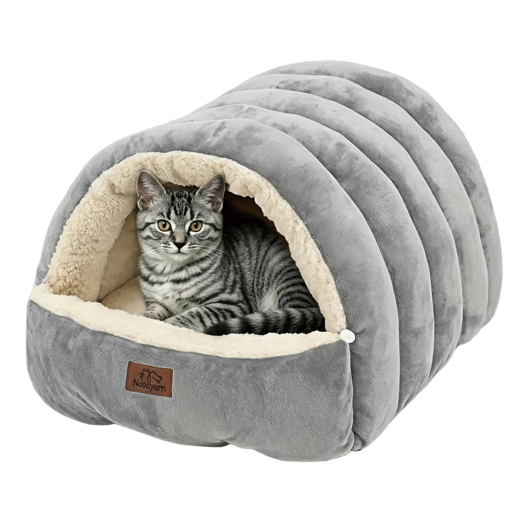 Covered Cat Bed Cave Grey G4312