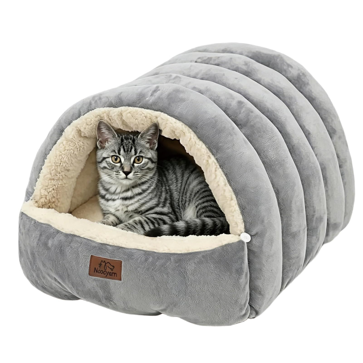 Covered Cat Bed Cave Grey G4312