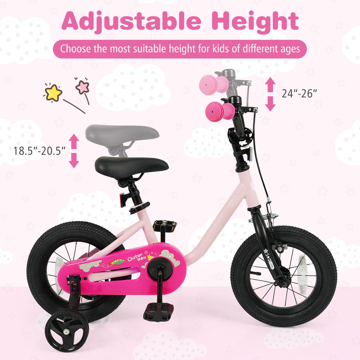 12 14 16 Inch Kids Bike with Training Wheels X338960
