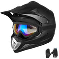 Youth Kids Full Face Motocross Helmet Matte Black Q413982